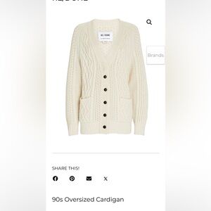 90’s oversized WOOL cardigan